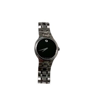 Movado Silver and Black Timepiece